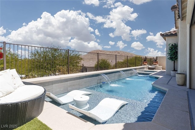12844 New Providence St, Las Vegas, NV 89141 - view of swimming pool with a fenced backyard