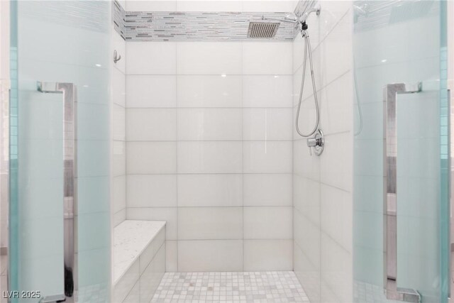12844 New Providence St, Las Vegas, NV 89141 - bathroom featuring tiled shower