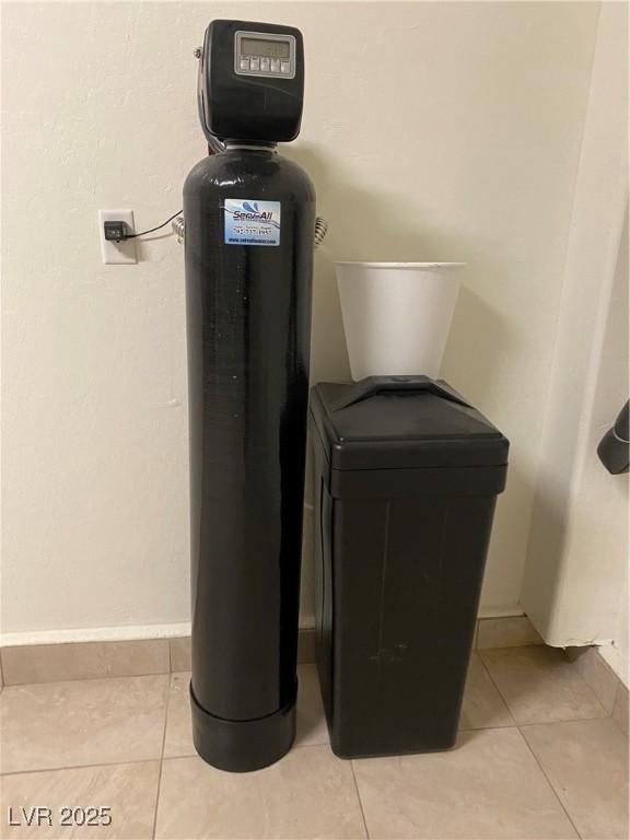 12844 New Providence St, Las Vegas, NV 89141 - detailed view of a water softener and baseboards