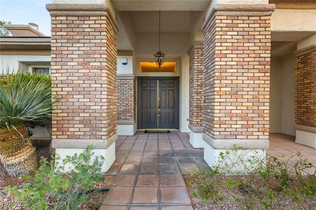 4649 Bird View Ct, Las Vegas, NV 89129 - entrance to property with brick siding