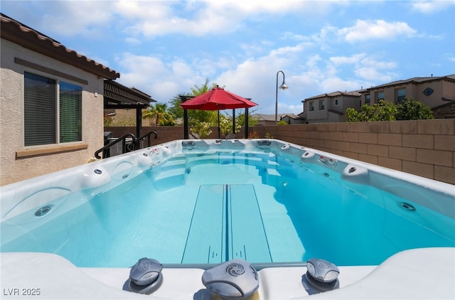 184 Cullerton St, Las Vegas, NV 89148 - view of pool with a fenced backyard