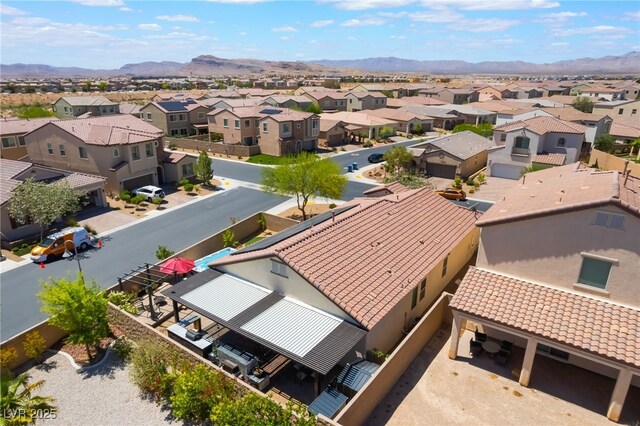 184 Cullerton St, Las Vegas, NV 89148 - aerial perspective of suburban area featuring mountains