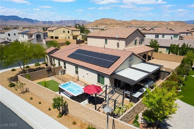 184 Cullerton St, Las Vegas, NV 89148 - aerial view of residential area featuring a mountain backdrop