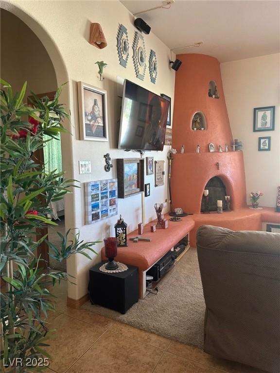 3551 Sagebrush Ave, Pahrump, NV 89048 - living area with tile patterned flooring