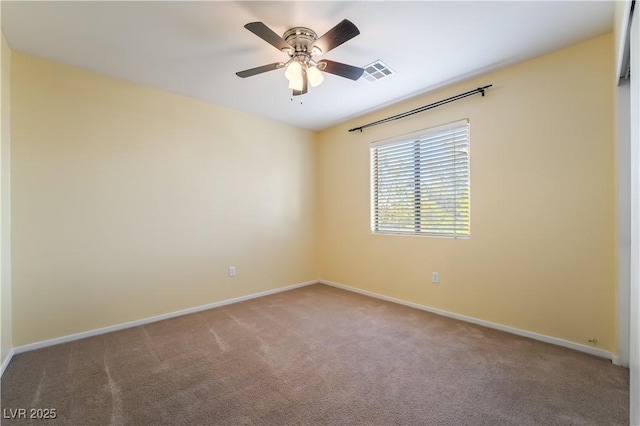 9753 Villa Lorena Ave, Las Vegas, NV 89147 - carpeted spare room featuring baseboards and a ceiling fan