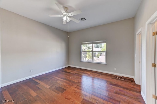 7540 Crystal Cave Dr, Las Vegas, NV 89117 - spare room featuring wood finished floors and a ceiling fan