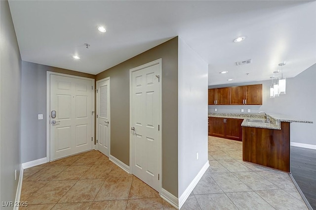 150 Las Vegas Blvd Unit 2016, North Las Vegas, NV 89101 - foyer entrance with baseboards, light tile patterned floors, and recessed lighting