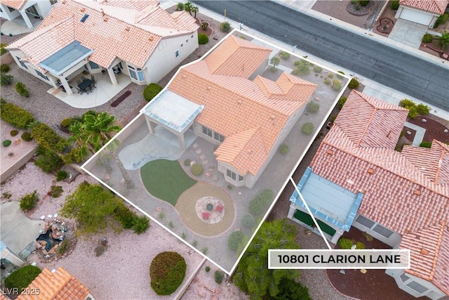 10801 Clarion Ln, Las Vegas, NV 89134 - view of property location featuring property parcel outlined