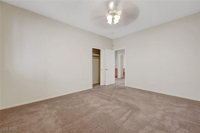11444 Steponia Bay St, Las Vegas, NV 89141 - unfurnished bedroom featuring carpet, baseboards, a closet, and ceiling fan