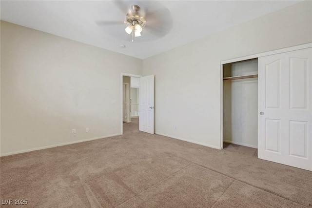 11444 Steponia Bay St, Las Vegas, NV 89141 - unfurnished bedroom with carpet floors, a closet, baseboards, and ceiling fan