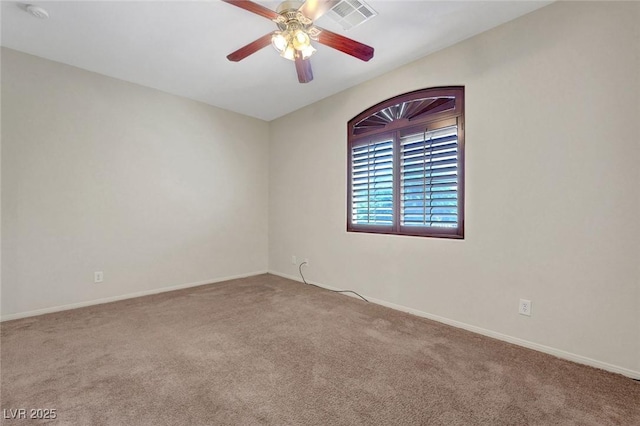 11444 Steponia Bay St, Las Vegas, NV 89141 - carpeted empty room featuring a ceiling fan, baseboards, and a smoke detector
