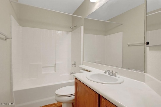 11444 Steponia Bay St, Las Vegas, NV 89141 - bathroom featuring toilet, vanity, and bathing tub / shower combination