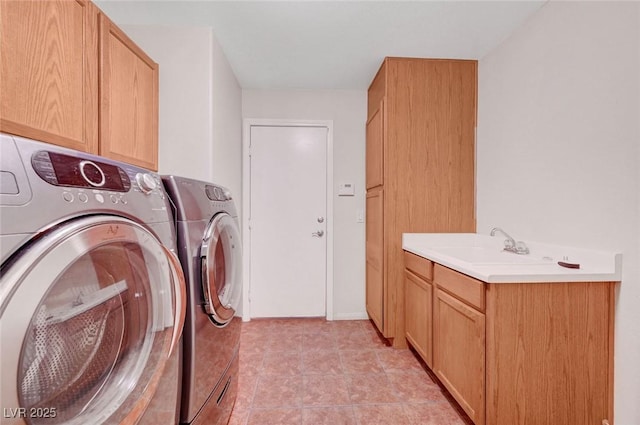 11444 Steponia Bay St, Las Vegas, NV 89141 - laundry area with separate washer and dryer and cabinet space