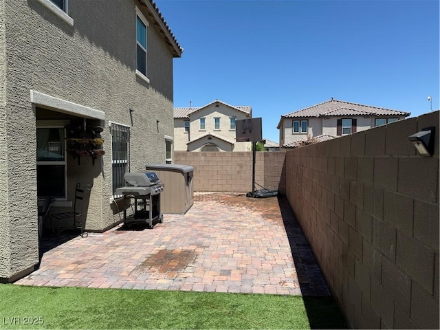 3855 Park Field Dr, Las Vegas, NV 89120 - view of patio / terrace featuring grilling area and a fenced backyard