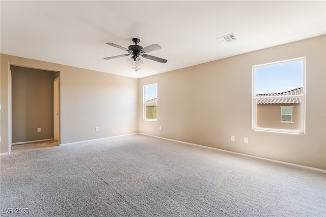 3855 Park Field Dr, Las Vegas, NV 89120 - empty room with ceiling fan, baseboards, and carpet floors