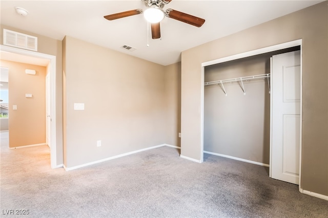 3855 Park Field Dr, Las Vegas, NV 89120 - unfurnished bedroom with carpet flooring, a closet, baseboards, and ceiling fan