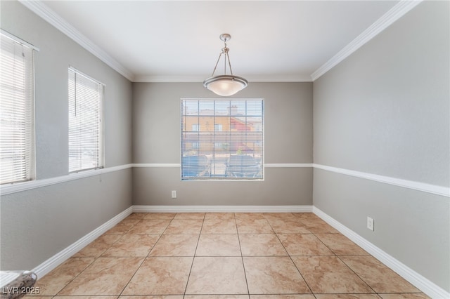 2700 N Rainbow Blvd Unit 1080, Las Vegas, NV 89108 - empty room with ornamental molding, light tile patterned flooring, and baseboards