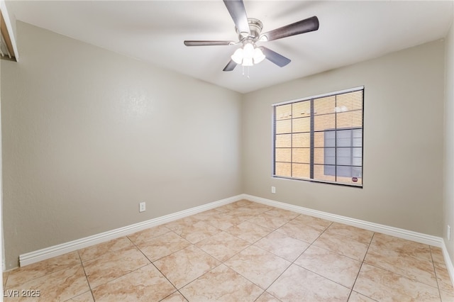 2700 N Rainbow Blvd Unit 1080, Las Vegas, NV 89108 - spare room with light tile patterned floors, baseboards, and a ceiling fan