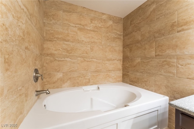2700 N Rainbow Blvd Unit 1080, Las Vegas, NV 89108 - full bath with a tub, tile walls, and vanity