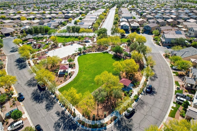 aerial view of residential area