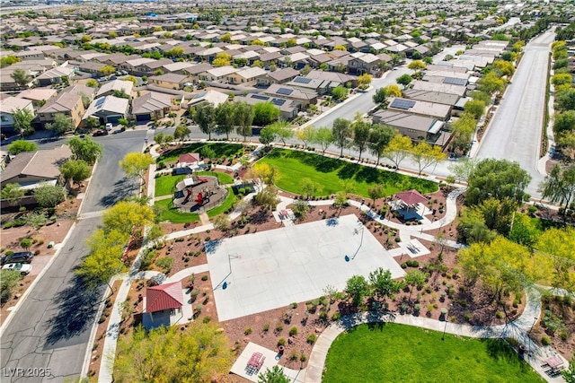 aerial view of residential area