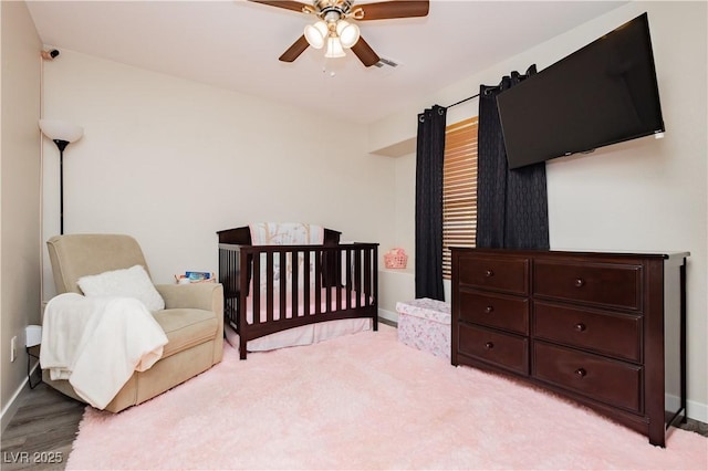 8717 Early Horizon Dr, Las Vegas, NV 89178 - bedroom with baseboards and ceiling fan