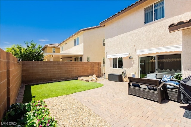 8717 Early Horizon Dr, Las Vegas, NV 89178 - view of patio with a fenced backyard