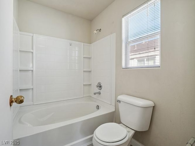 4830 Double Down Dr Unit 102, Las Vegas, NV 89122 - bathroom with toilet, bathing tub / shower combination, and baseboards
