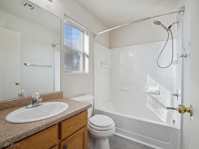 4830 Double Down Dr Unit 102, Las Vegas, NV 89122 - full bathroom featuring toilet, vanity, and tub / shower combination