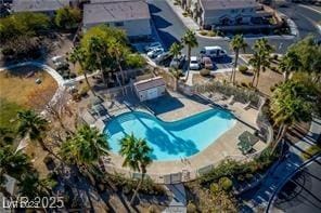 4830 Double Down Dr Unit 102, Las Vegas, NV 89122 - aerial view of property's location with a pool