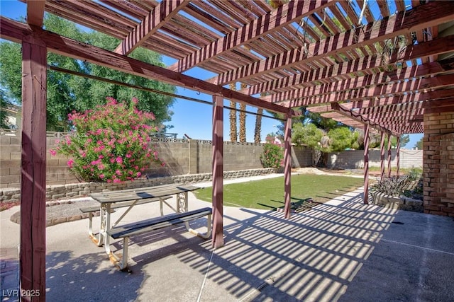 2700 Osborne Ln, Henderson, NV 89014 - view of patio / terrace featuring a pergola