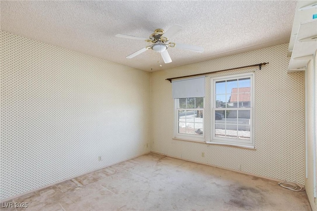 2700 Osborne Ln, Henderson, NV 89014 - carpeted spare room featuring a textured ceiling and a ceiling fan