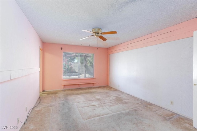 2700 Osborne Ln, Henderson, NV 89014 - carpeted empty room with ceiling fan and a textured ceiling