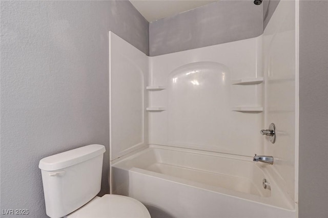 484 Merseyside Dr, Las Vegas, NV 89178 - full bathroom with toilet, shower / tub combination, and a textured wall