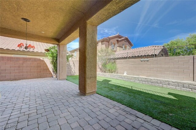 484 Merseyside Dr, Las Vegas, NV 89178 - view of patio / terrace with a fenced backyard