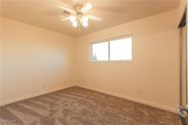 1440 Rawhide Rd, Boulder City, NV 89005 - spare room with carpet flooring, ceiling fan, and baseboards