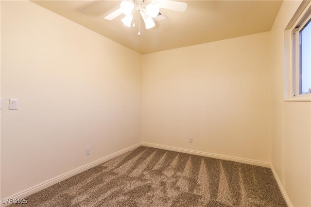 1440 Rawhide Rd, Boulder City, NV 89005 - empty room featuring dark carpet, a ceiling fan, and baseboards