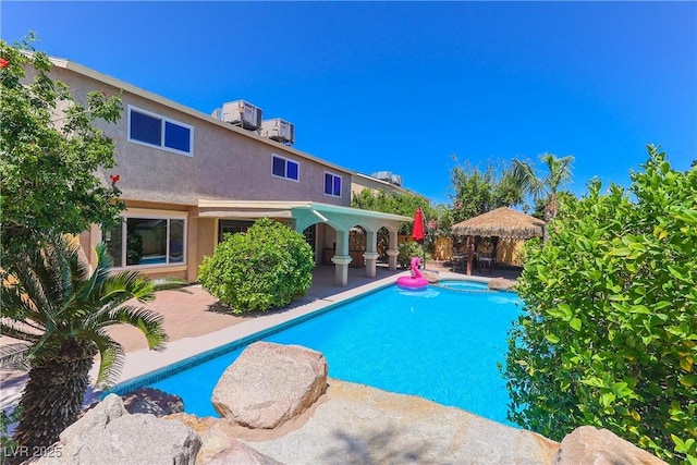 1440 Rawhide Rd, Boulder City, NV 89005 - outdoor pool with a patio and central AC
