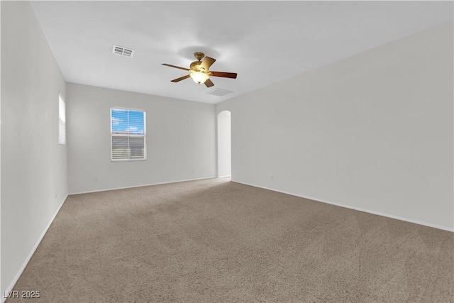 11237 Newbury Hills Ave, Las Vegas, NV 89138 - carpeted spare room with a ceiling fan and baseboards
