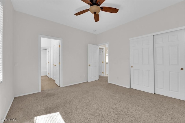 11237 Newbury Hills Ave, Las Vegas, NV 89138 - unfurnished bedroom with carpet, a closet, and a ceiling fan