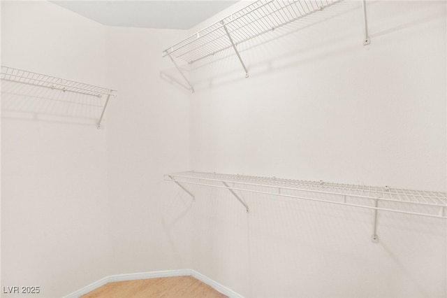5009 Elm Grove Dr, Las Vegas, NV 89130 - walk in closet featuring light wood finished floors