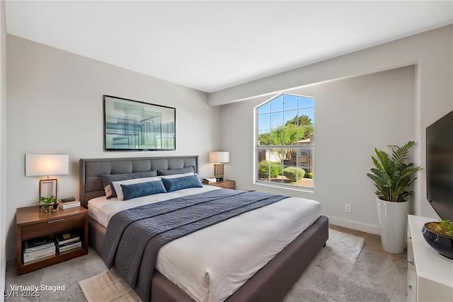 2834 Crystal Lantern Dr, Henderson, NV 89074 - bedroom with light colored carpet and baseboards