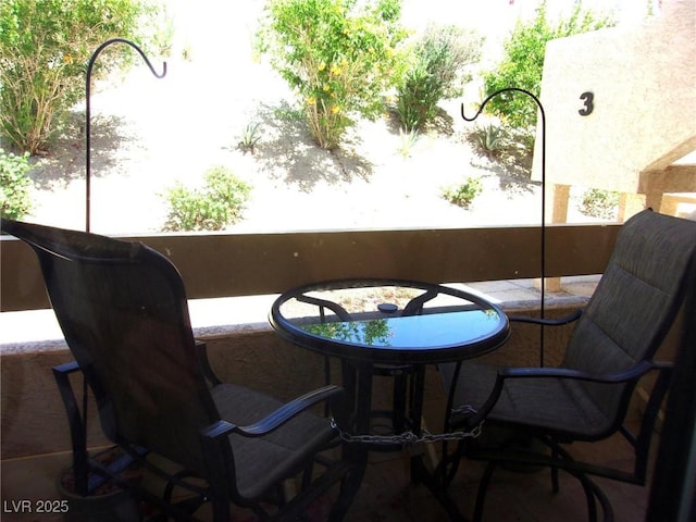 3720 Desert Marina Dr Unit 33, Laughlin, NV 89029 - balcony with outdoor dining area