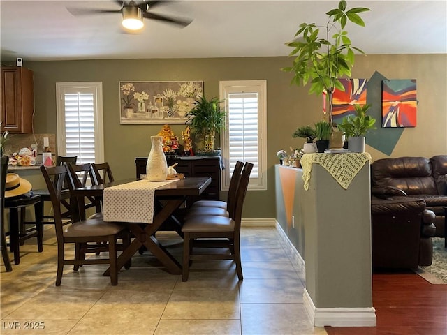 1800 Quail Point Ct, Las Vegas, NV 89117 - dining area featuring a ceiling fan