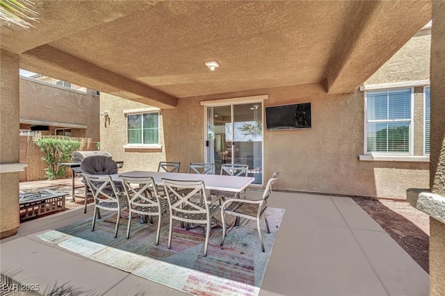 3217 Bonassola Ave, North Las Vegas, NV 89031 - view of patio with outdoor dining area