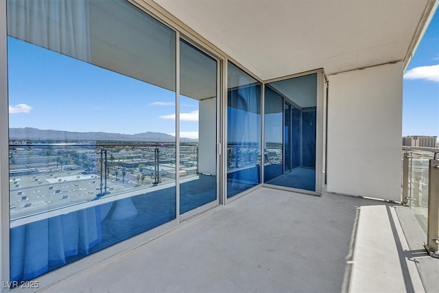 4381 W Flamingo Rd Unit 1101, Las Vegas, NV 89103 - balcony featuring a mountain view