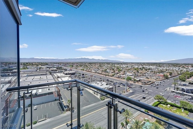 4381 W Flamingo Rd Unit 1101, Las Vegas, NV 89103 - balcony with a mountain view