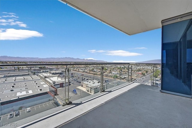 4381 W Flamingo Rd Unit 1101, Las Vegas, NV 89103 - balcony with a mountain view