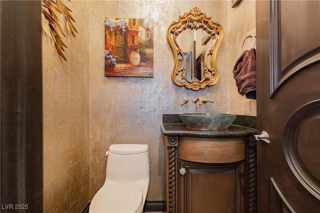 7625 Coley Ave, Las Vegas, NV 89117 - half bathroom with vanity and toilet