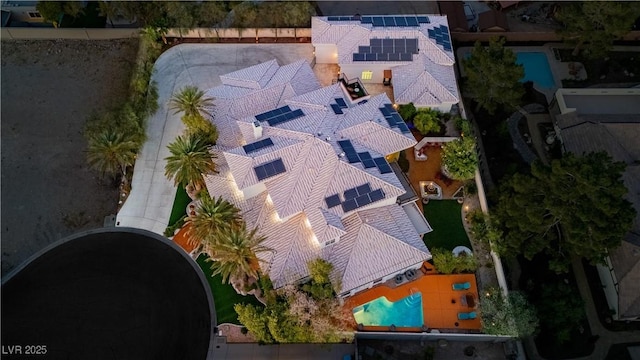 7625 Coley Ave, Las Vegas, NV 89117 - aerial view of property and surrounding area with a pool